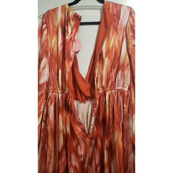 Lilly's‎ Kloset Maxi Dress, Slit Sleeves, Tiered Wrap Ruffle Hem 3XL Plus Size! - Picture 8 of 12